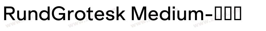 RundGrotesk Medium字体转换